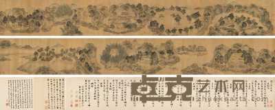 文徵明 1534年作 辋川图 手卷 30×437cm